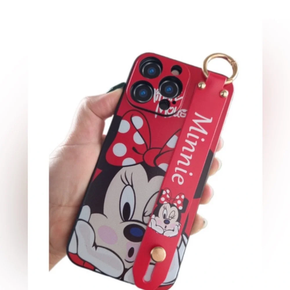 Minnie Mouse Red Phone Case with Strap